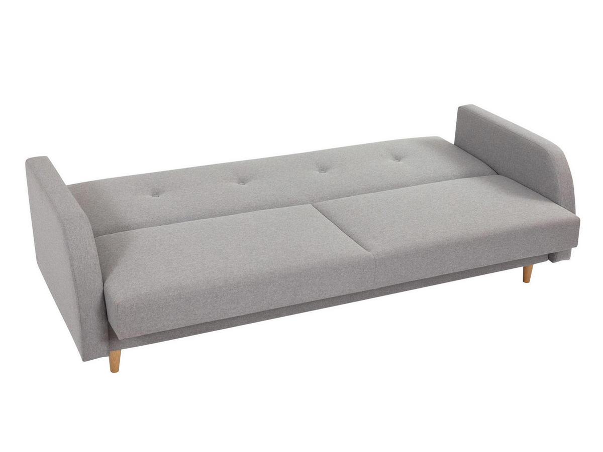 SCHLAFSOFA Inrgid - Naturfarben/Grau, Holz/Textil (216/89/87cm) - MIRJAN24