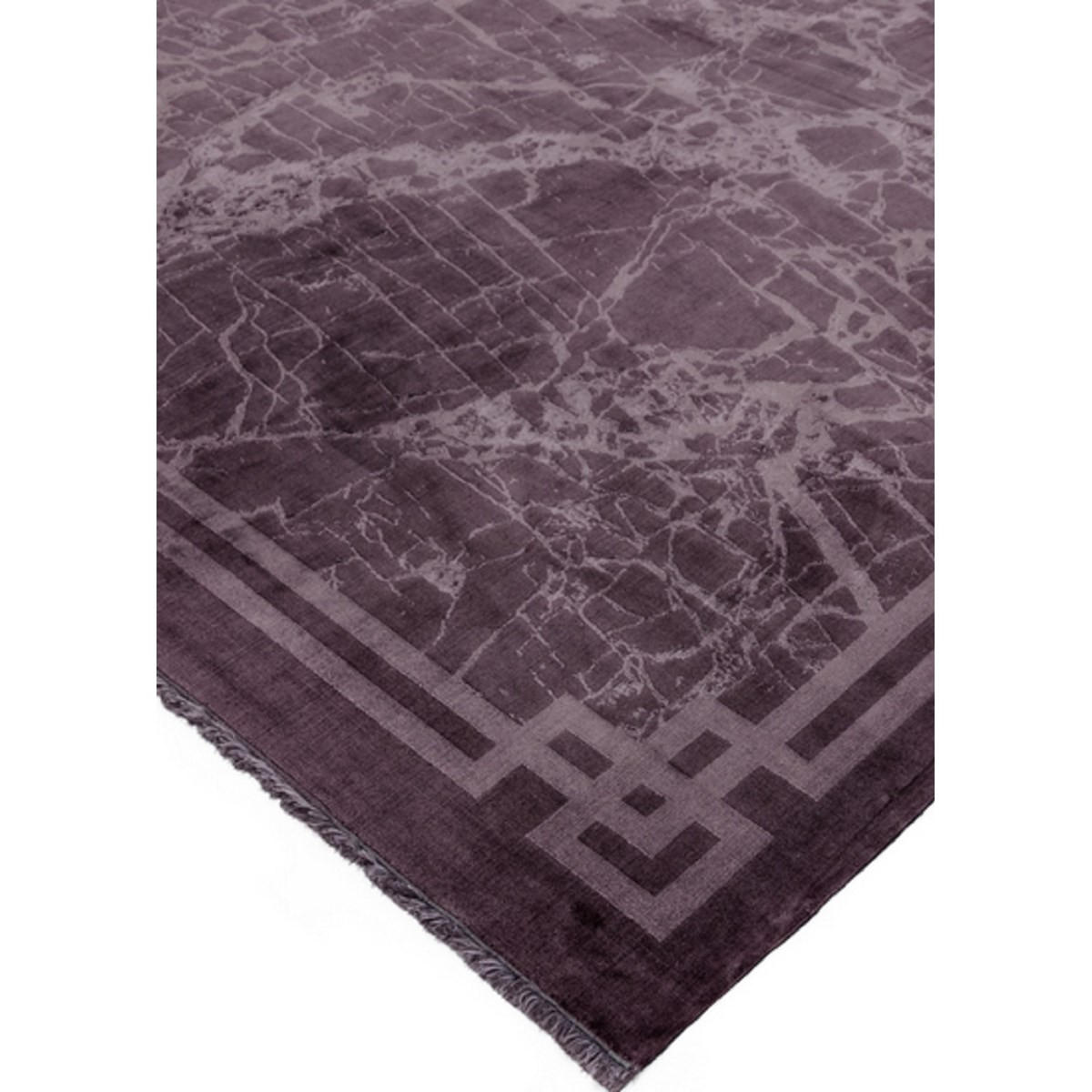 TEPPICH Moderner RAYA BORDER Lila 160 x 230 cm - Lila, Textil (160/230cm) - Novatrend