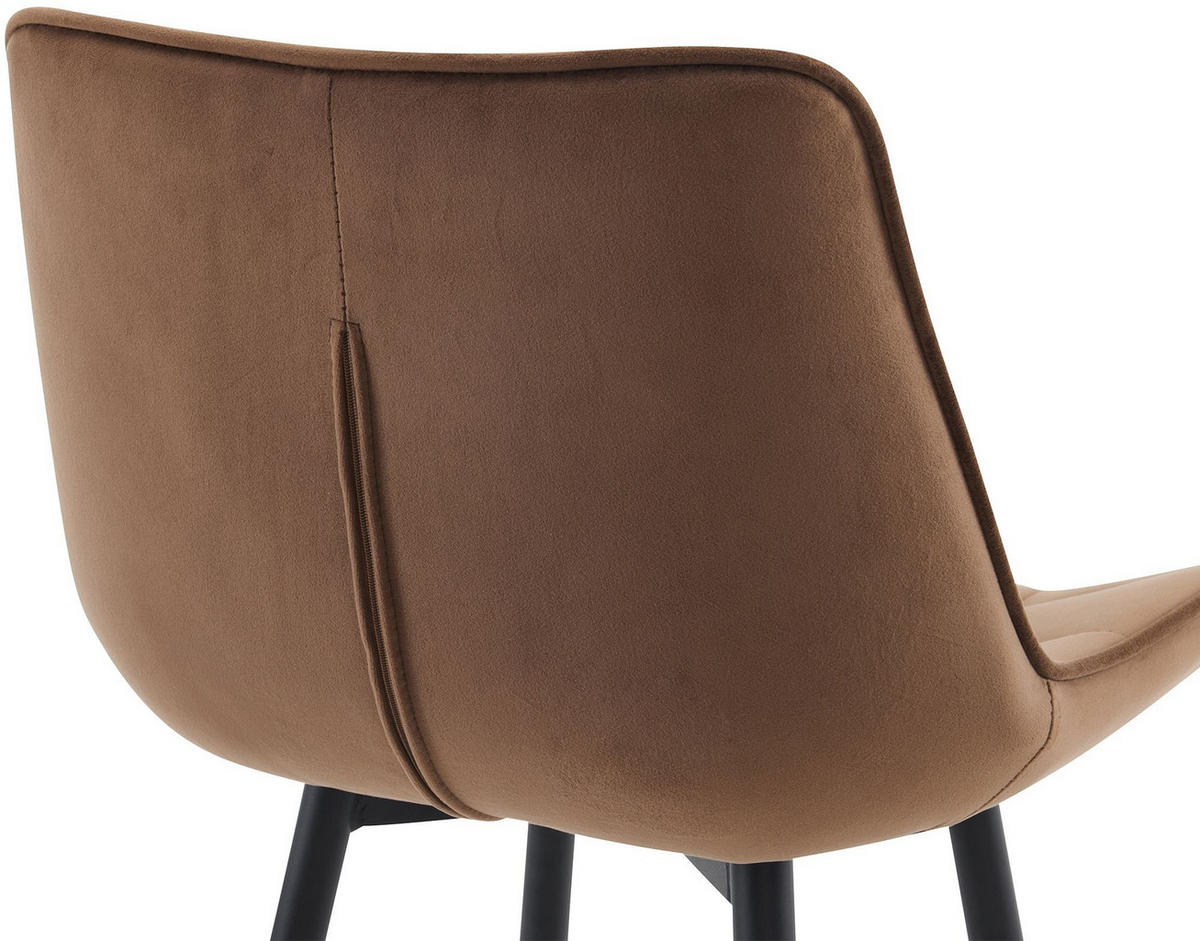 BARHOCKER Dartford 106x47x52 cm braun - Braun, Textil (47/106/52cm) - furnicato