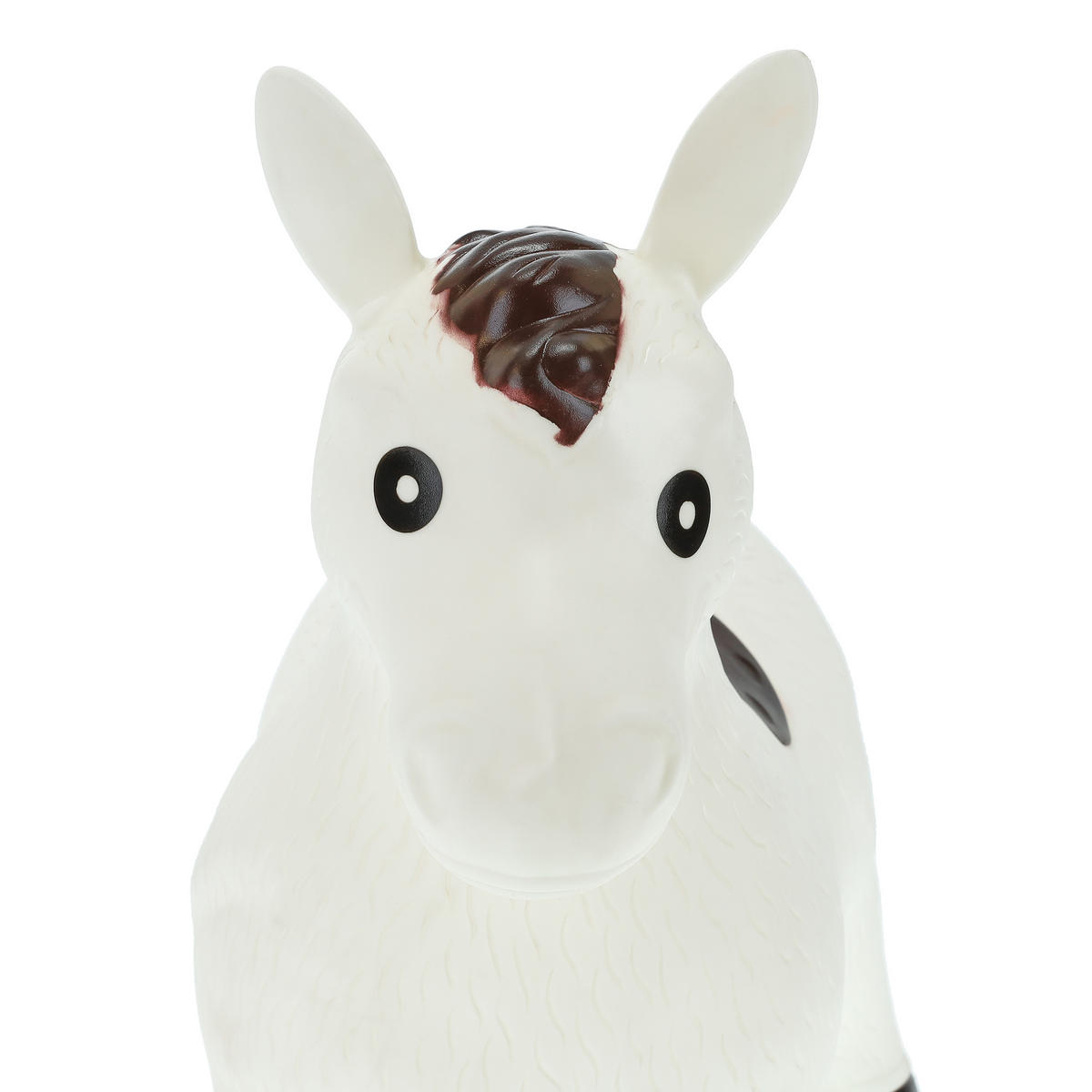 SKÁKADLO Bílé kůň bez BPA s pumpičkou - různobarevná, plast (53/25/46cm) - Relaxdays