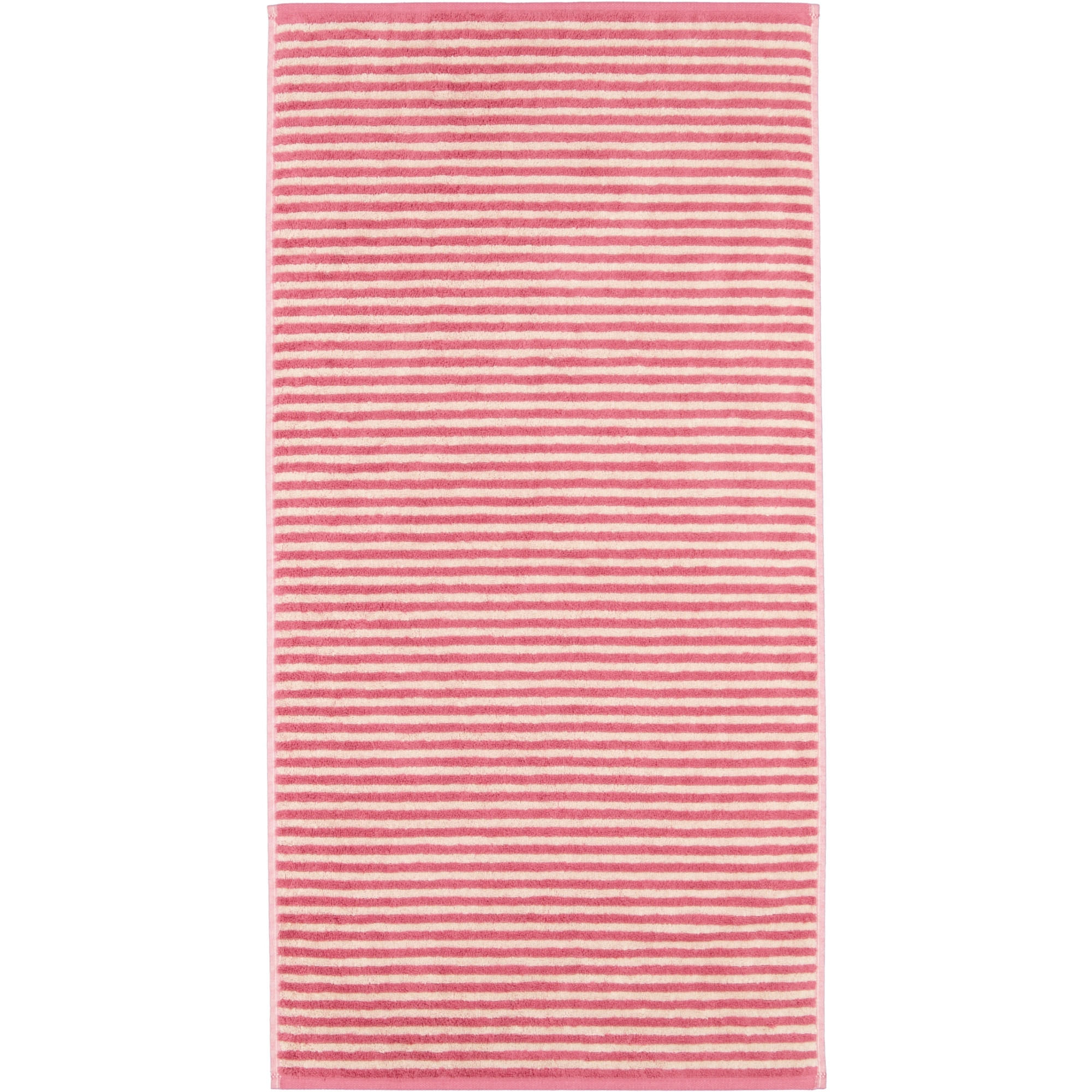 HANDTUCH LINES RINGEL 6255 BEERE - 23 - Rosa, Textil (50/100cm) - Cawoe