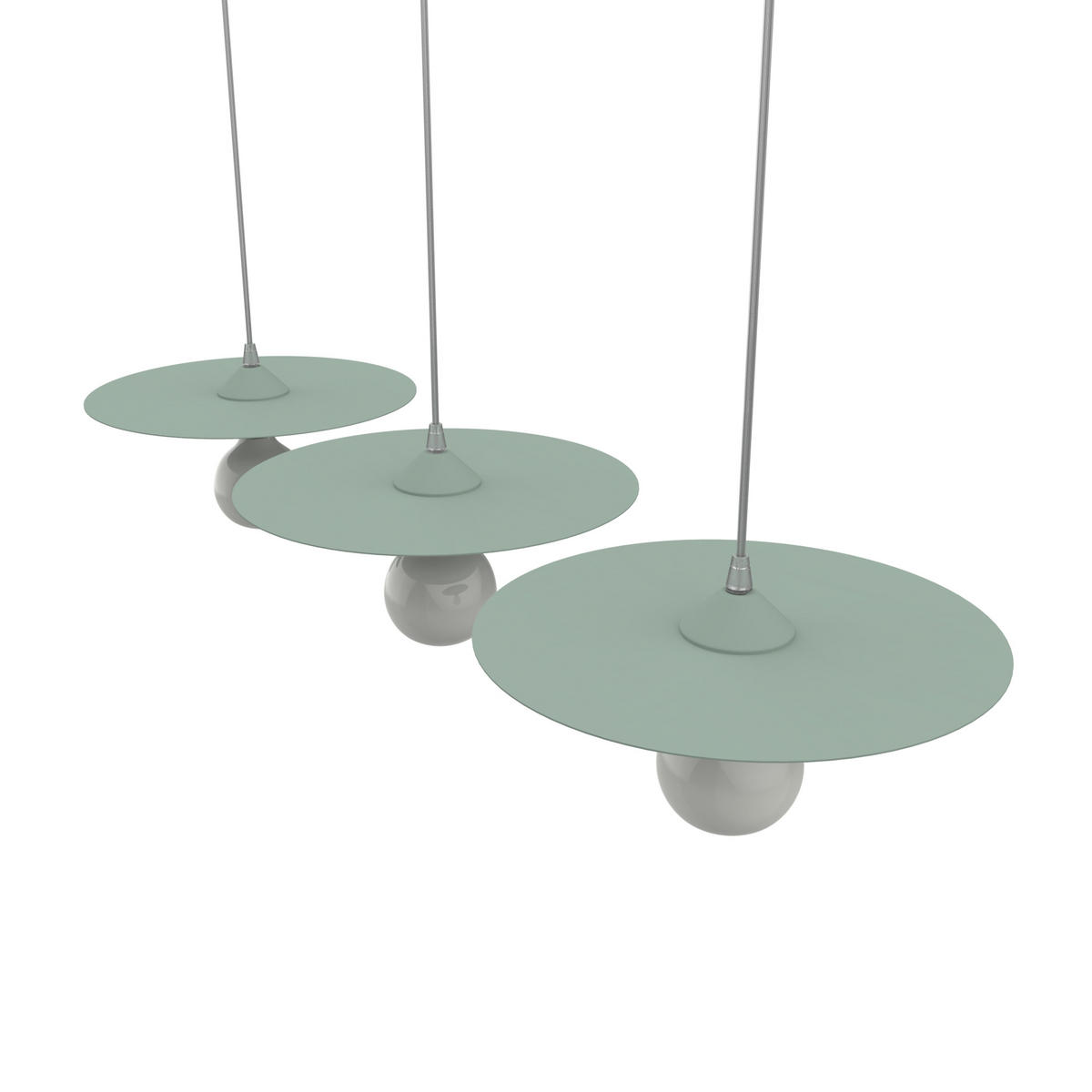 HÄNGELEUCHTE - Grün, Metall (30/30/7cm) - Lumicom