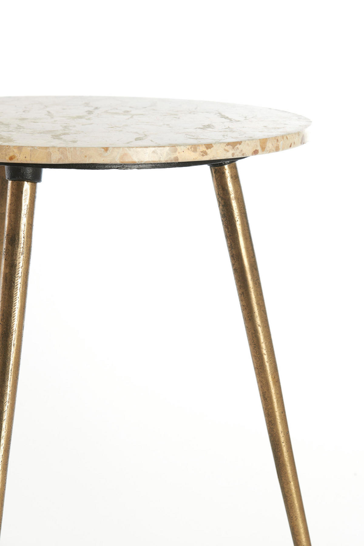 BEISTELLTISCH Zeca Grau Ø48/53 cm 2er-Set - Grau, Metall (48/48/53cm) - Light & Living