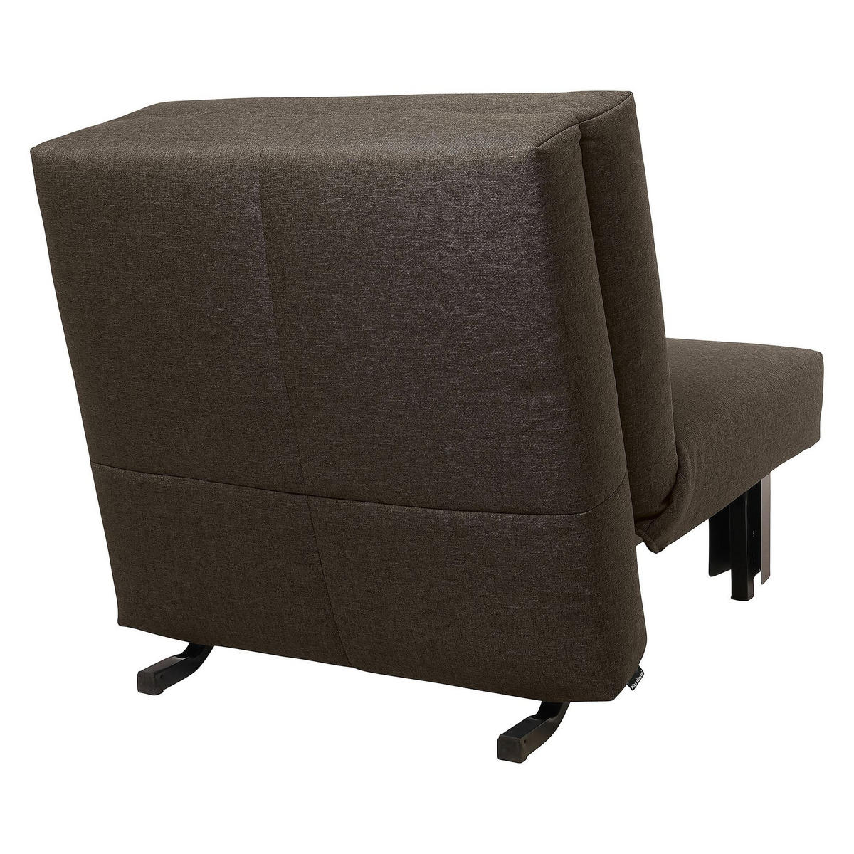 FALTSESSEL Kalomira Bezug Flachgewebe Metall schwarz / braun - Braun, Kunststoff (100/85/85cm) - 58aufmkessel