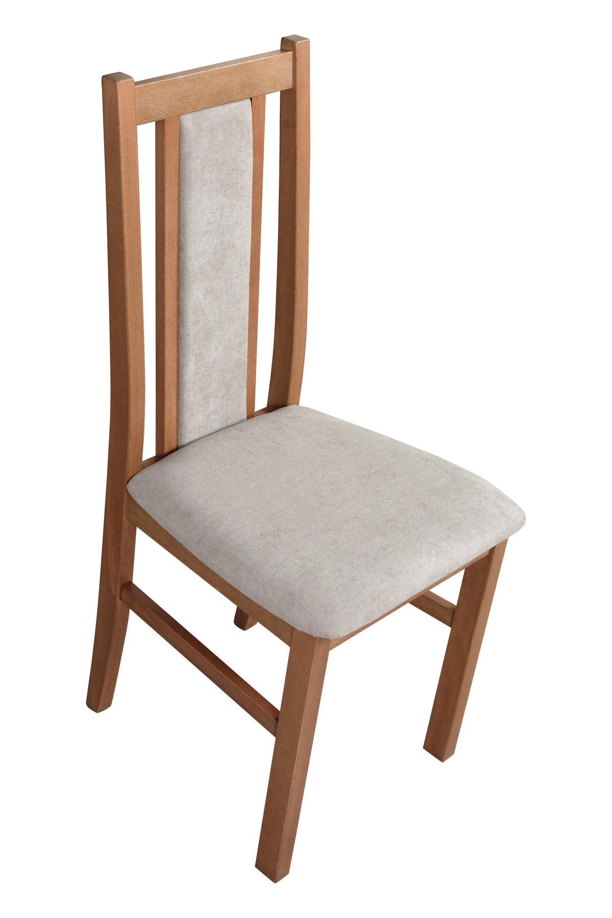 ESSZIMMERSTUHL - 4er-Set Bos 14 hell nussbaum soro 23 - Hellbraun/Beige, Holz (43/94/40cm) - Leaf Design