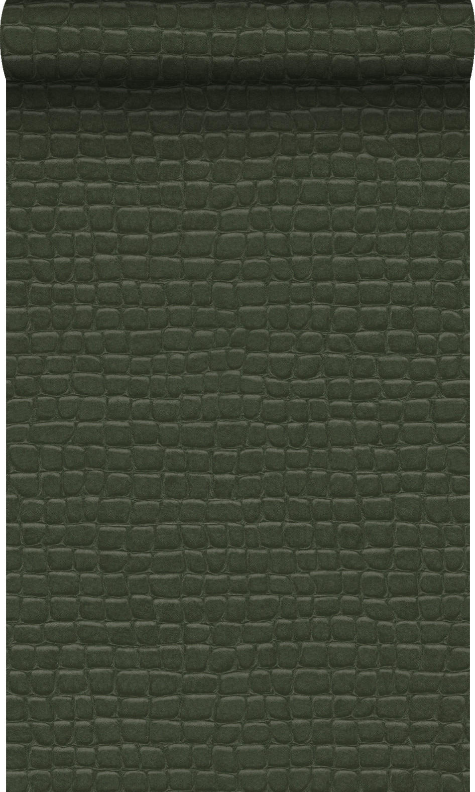 TAPETE Krokodil-Optik 53 cm x 10.05 m - Grün, Papier (53/1000cm) - Origin Wallcoverings