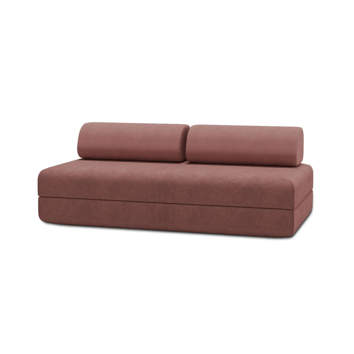 Kimo 2-3-Sitzer-Schlafsofa Pink 95x70.5x190 cm