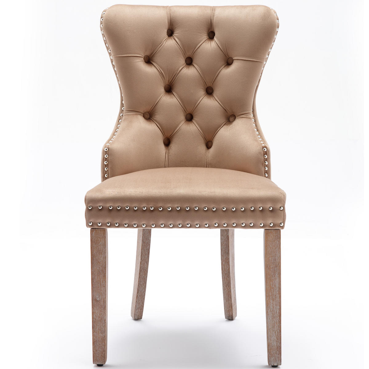 STUHL-SET DE-35903 2 Stück mit Türklopfer-Design Braun - Hellbraun, Holzwerkstoff (46.5/95/53cm) - ComfortXL