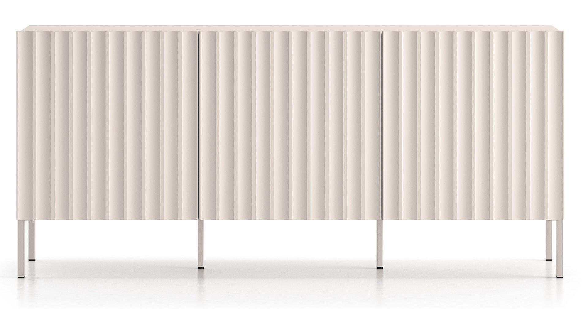 SIDEBOARD Derriva Hellbeige 170 cm - Ecru/Beige, Holzwerkstoff/Metall (169.8/76.6/37cm) - Selsey