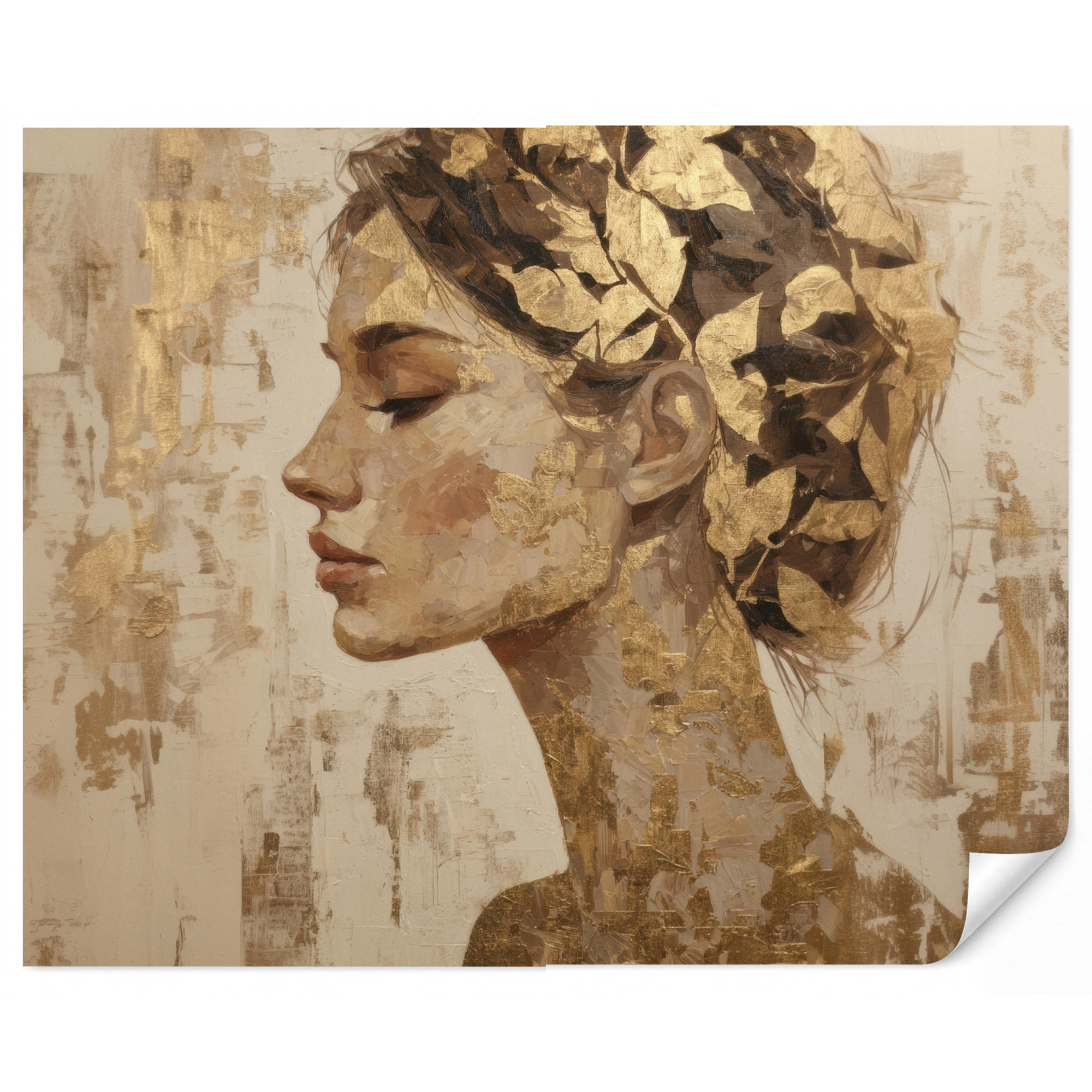 OnlyWow Tapete Gold 300x240 cm