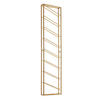 WEINREGAL STILVIN Eisen Pulverbeschichtet Wandmontage Handgefertigt, Gold 36x8x150 cm - Goldfarben, Metall (36/150/8cm) - KADIMA DESIGN