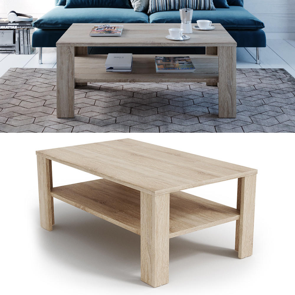 COUCHTISCH Sonoma 100 x 60 cm - Sonoma Eiche, Holzwerkstoff (60/100/42cm) - Vicco