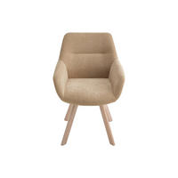 STUHL - 58 cm x 62.5 cm - Stoff - Beige - VELBURY - Beige, Textil (58/84/62.5cm) - Vente-Unique