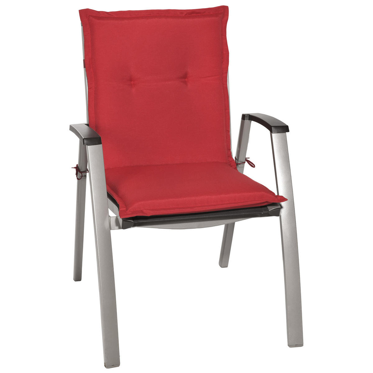 NIEDERLEHNERAUFLAGE Loft NL 100/50/6cm Rot 6tlg - Rot, Textil (50/6/100cm) - Beautissu 