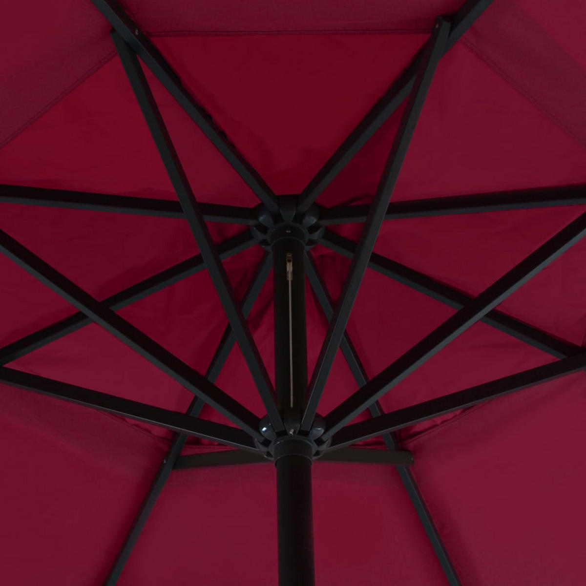 SONNENSCHIRM mit Tragbarem Sonnenschirmständer Rot - Rot, Metall (500/500cm) - furnicato