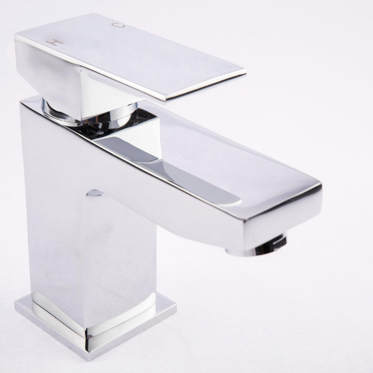 WASCHTISCHARMATUR AQUATIC - Silber - Chromfarben, Metall (4.2/13.5/13.2cm) - Home Deluxe