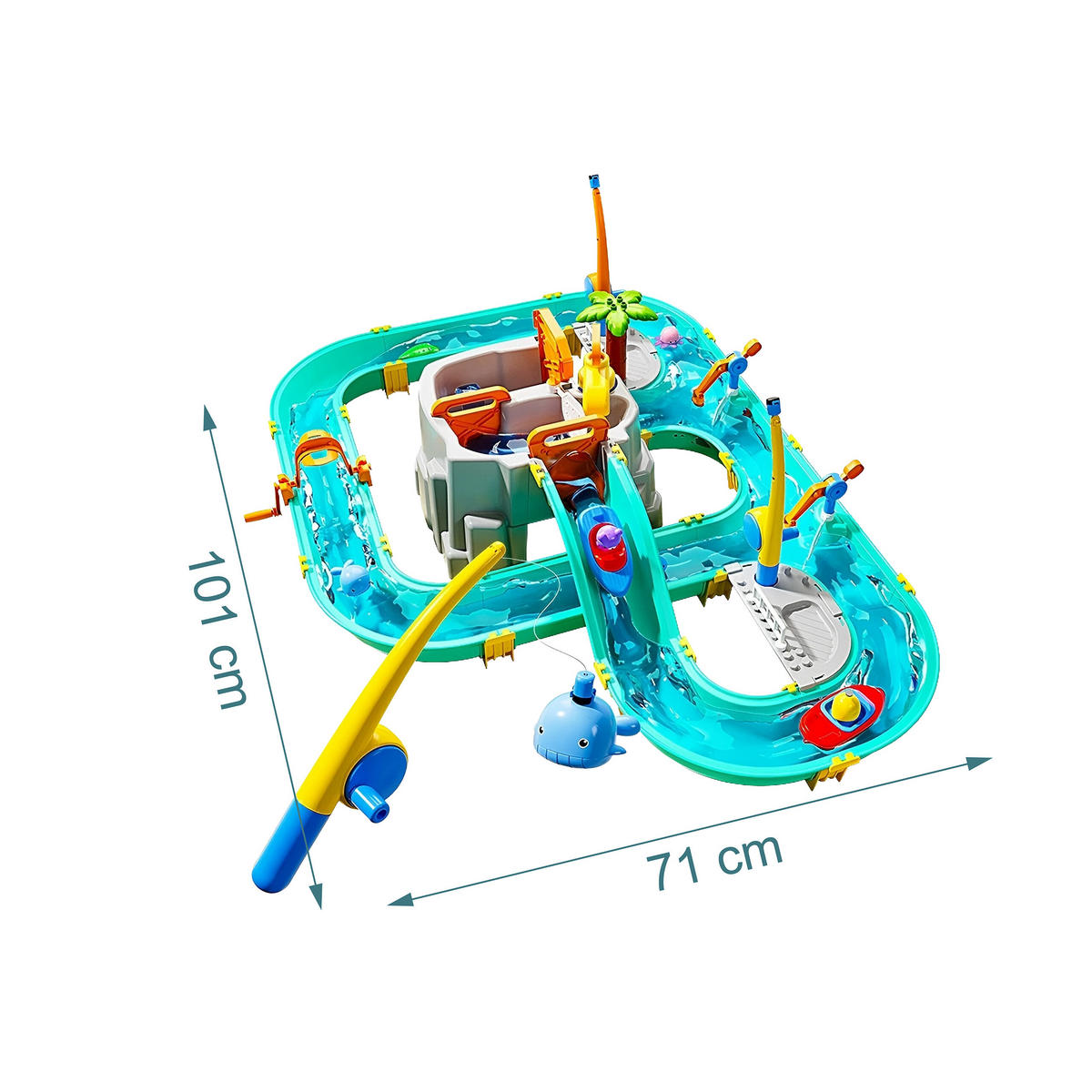 VODNÍDRÁHA - různobarevná, plast (71/101cm) - Relaxdays