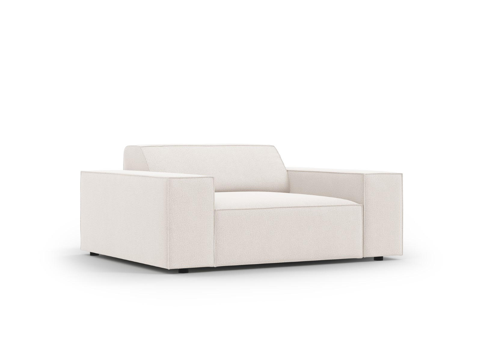 SESSEL Jodie aus strukturiertem Stoff leichtes beige - Beige, Textil (102/70/124cm) - Micadoni