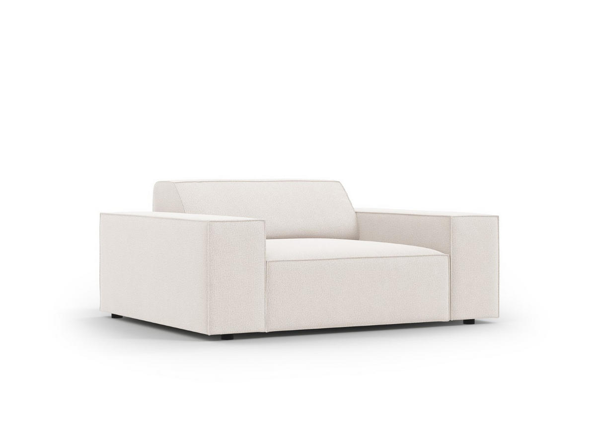 SESSEL Jodie aus strukturiertem Stoff leichtes beige - Beige, Textil (102/70/124cm) - Micadoni