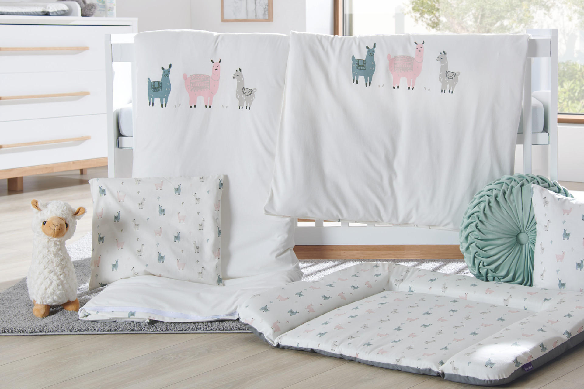 Babyzimmertextilien Serie Lama