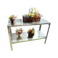 ZUBEBÖHR FÜR GEWÄCHSHÄUSER etagere pour plantes petunia- 115 x 50 x 75 cm - Grau, Metall (50/75/115cm) - Habitat Garten