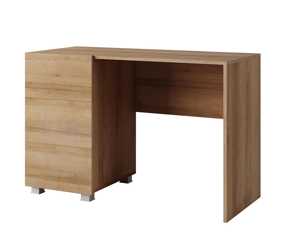 WOHNWAND Kossana 8 Modern Goldene Eiche matt 290/200/52 cm - Funktional Modern - Hellbraun, Holzwerkstoff/Kunststoff (290/200/52cm) - AX Living