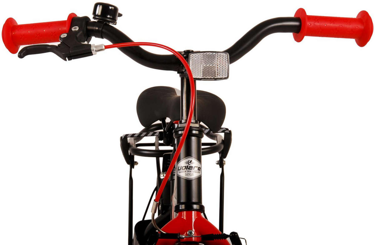KINDERFAHRRAD Thornbike - Jungen - 12 Zoll - Rücktritt + Handbremse - Schwarz/Rot - Rot/Schwarz, Metall (45cm) - TPFSports