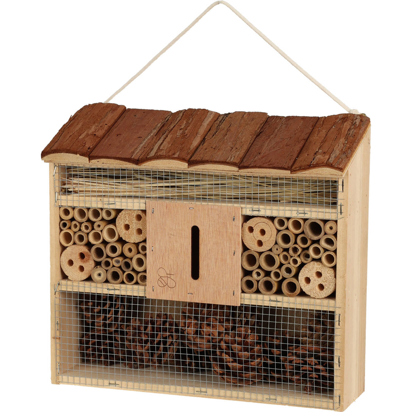 INSEKTENHOTEL Holz 29,5/10/28,5 cm - Multicolor, Holzwerkstoff (10/28.5/29.5cm)
