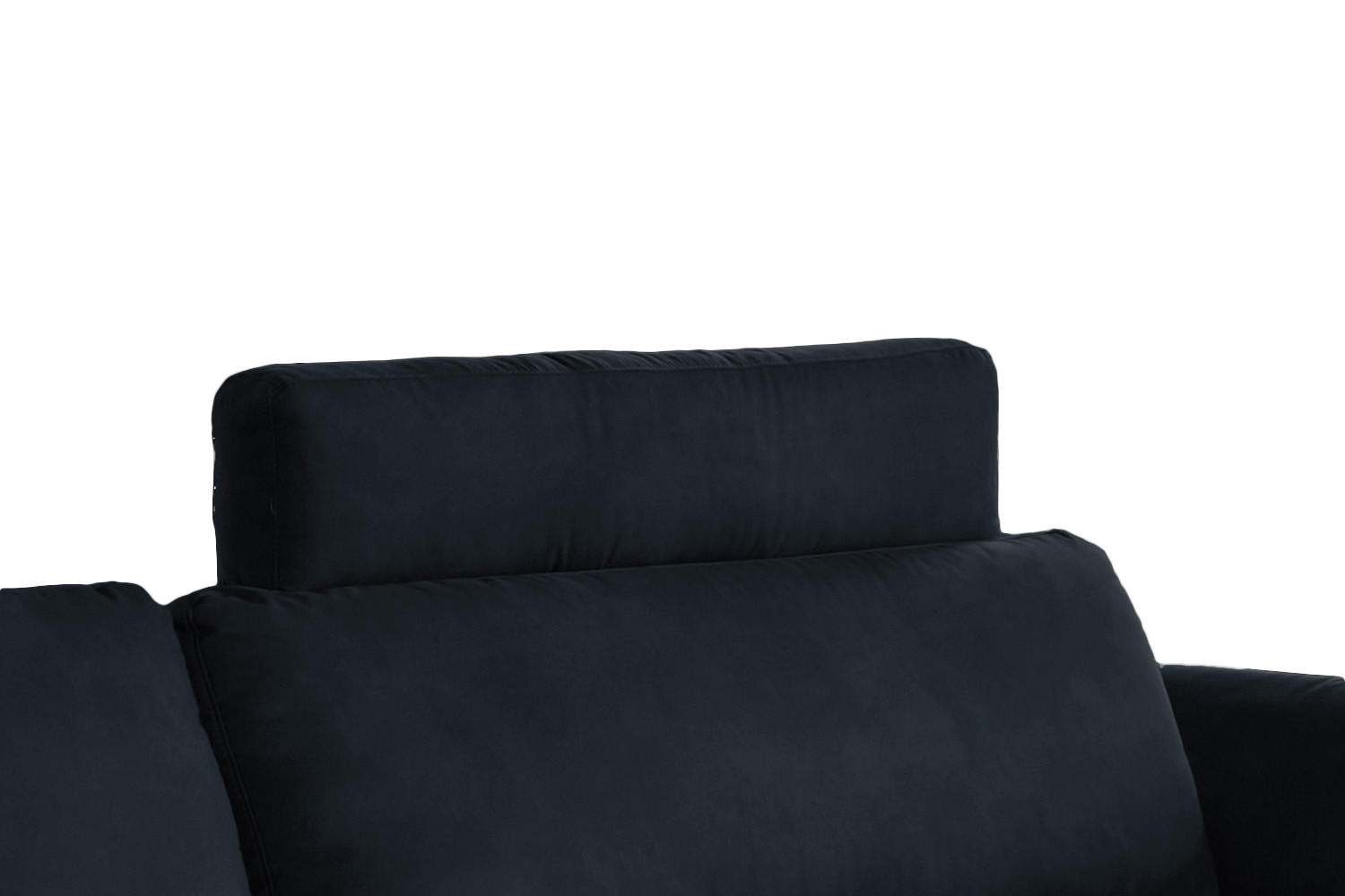 KOPFSTÜTZE MALTA Schwarz Webstoff - Schwarz, Textil (100/23/15cm) - KAWOLA