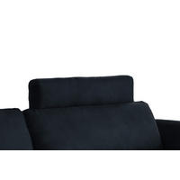 KOPFSTÜTZE MALTA Schwarz Webstoff - Schwarz, Textil (100/23/15cm) - KAWOLA
