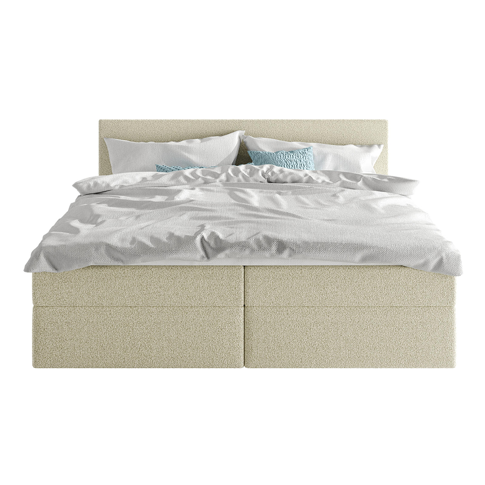 BOXSPRINGBETT ROTELLO 140x200 cm, Beige - Beige, Textil (140/200cm) - Fedve