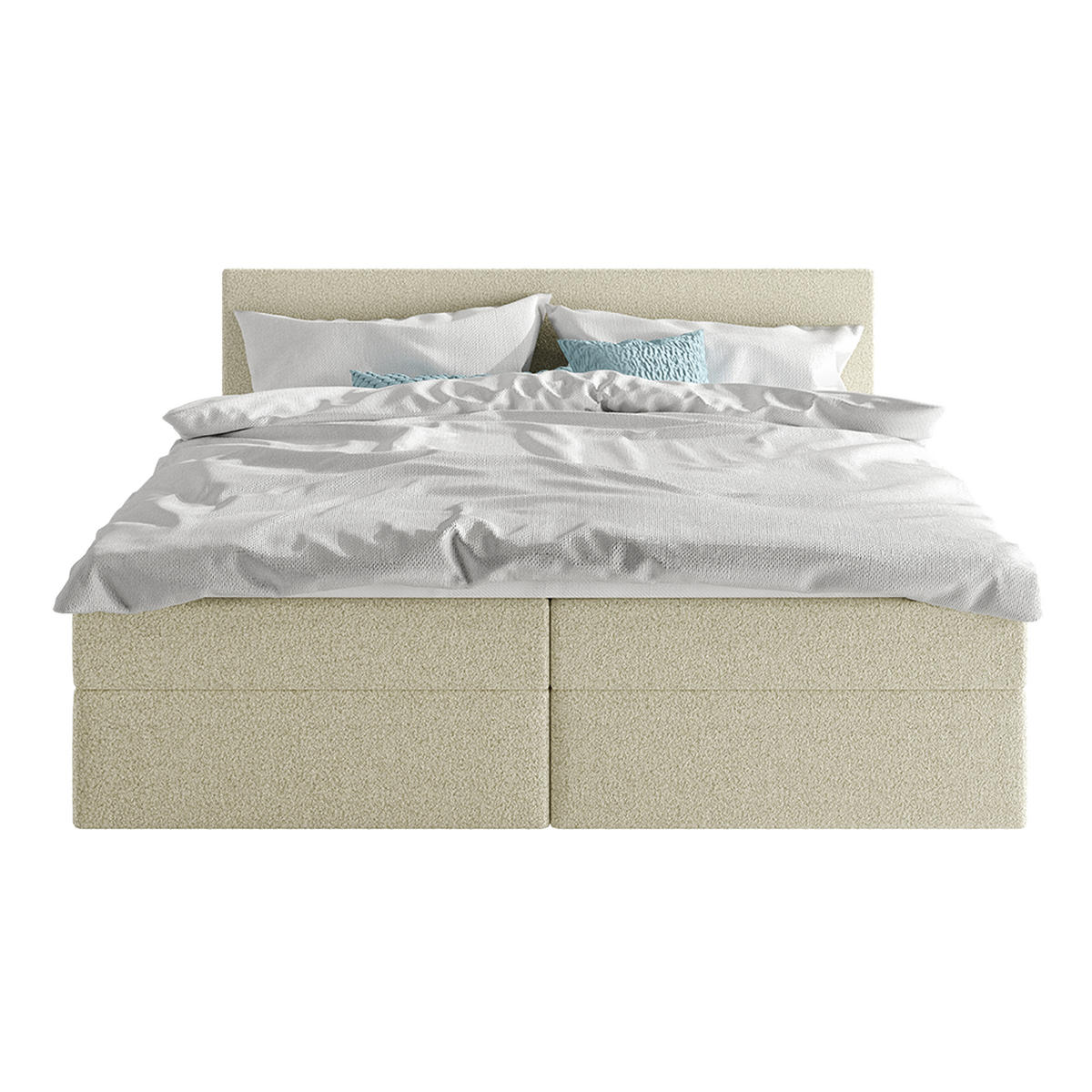 BOXSPRINGBETT ROTELLO 140x200 cm, Beige - Beige, Textil (140/200cm) - Fedve