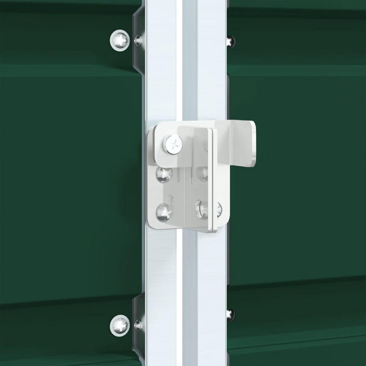 MÜLLTONNENBOX für 3 Tonnen, 216/81/115 cm, aus Stahl, Grün - Grün, Metall (81/115/216cm) - vidaXL