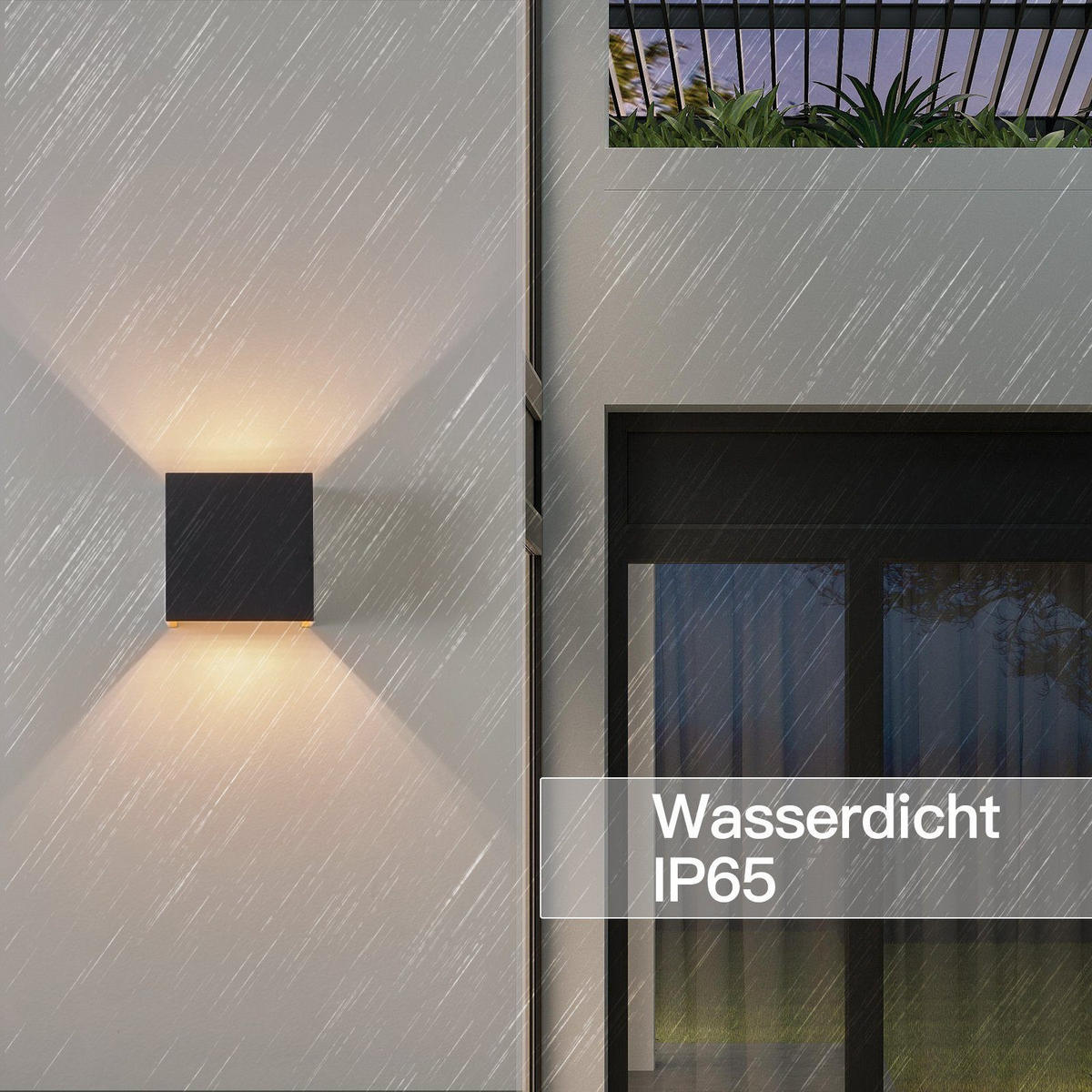 WANDLEUCHTE Inspiration - Schwarz, Metall (10/10/10cm) - Nettlife