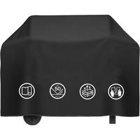 ABDECKPLANE Gasgrill 147 x 61 x 117 cm wetterfest - Schwarz, Kunststoff (61/117/147cm)