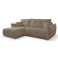 ECKSOFA Caffe Latte BOSE Mit Schlaffunktion Links - Beige/Braun, Textil (257/177cm) - Sepro Meble