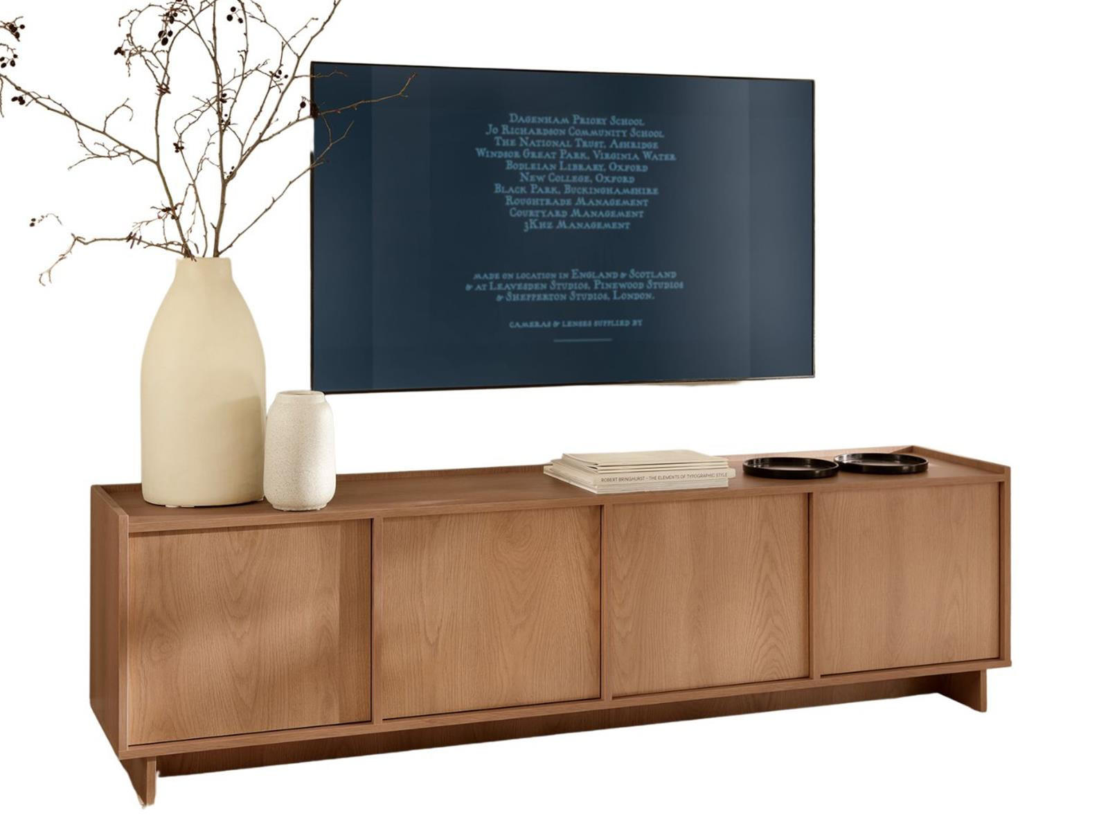 TV-SCHRANK KELLOS - Eichefarben, Holzwerkstoff (195/55/39cm) - Compleo24