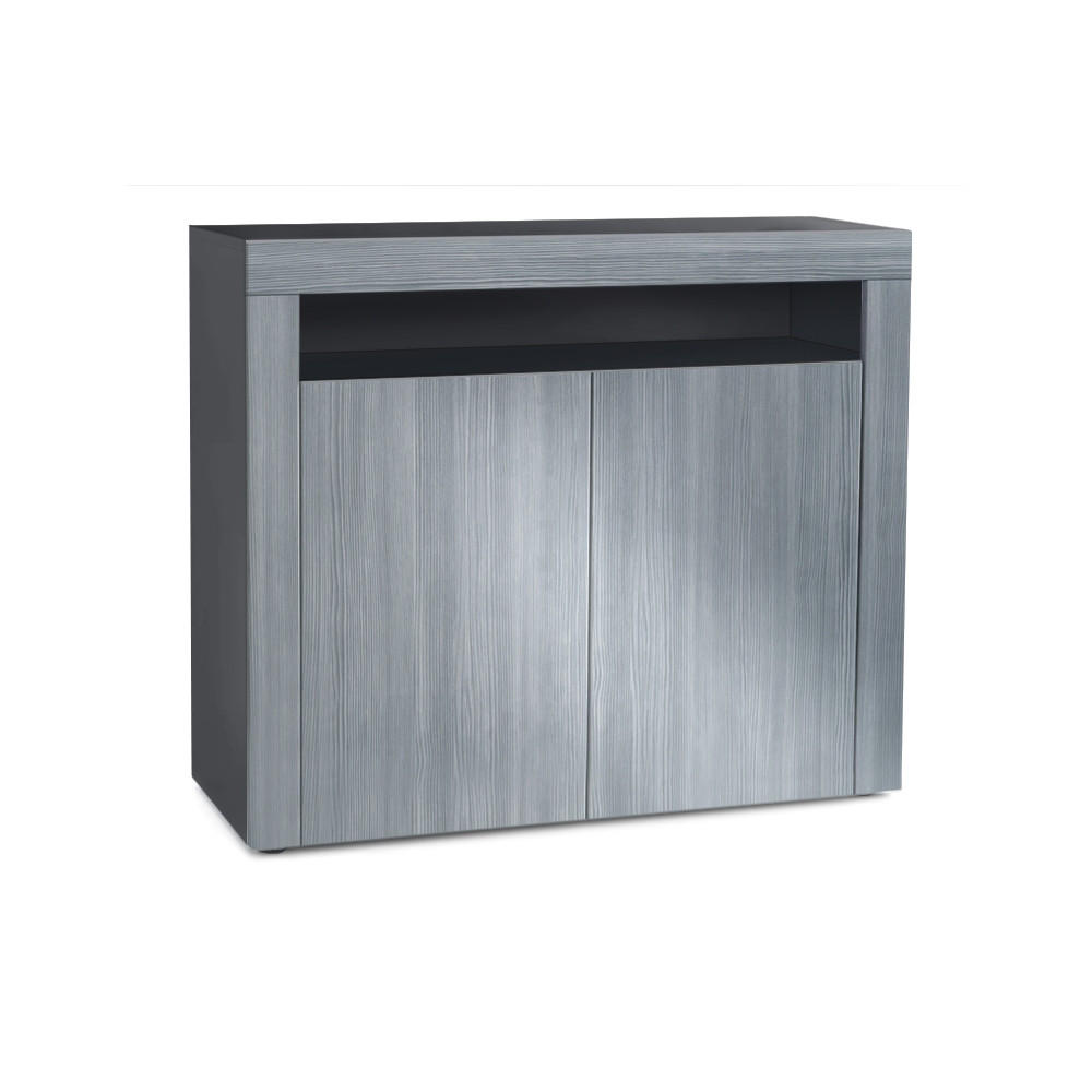 KOMMODE Valencia Avola-Anthrazit / Avola-Anthrazit - Anthrazit, Holzwerkstoff (108/92/40cm) - Vladon