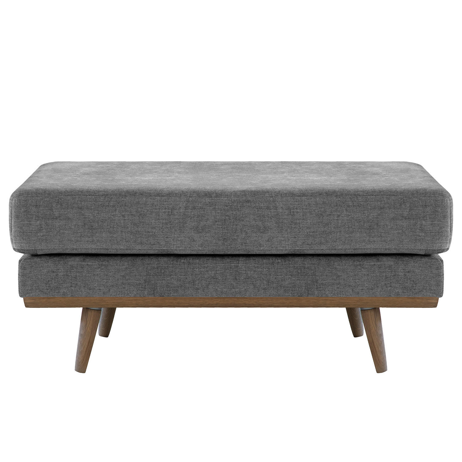 POLSTERHOCKER - Eichefarben/Dunkelgrau, Textil (85/43/60cm) - home24