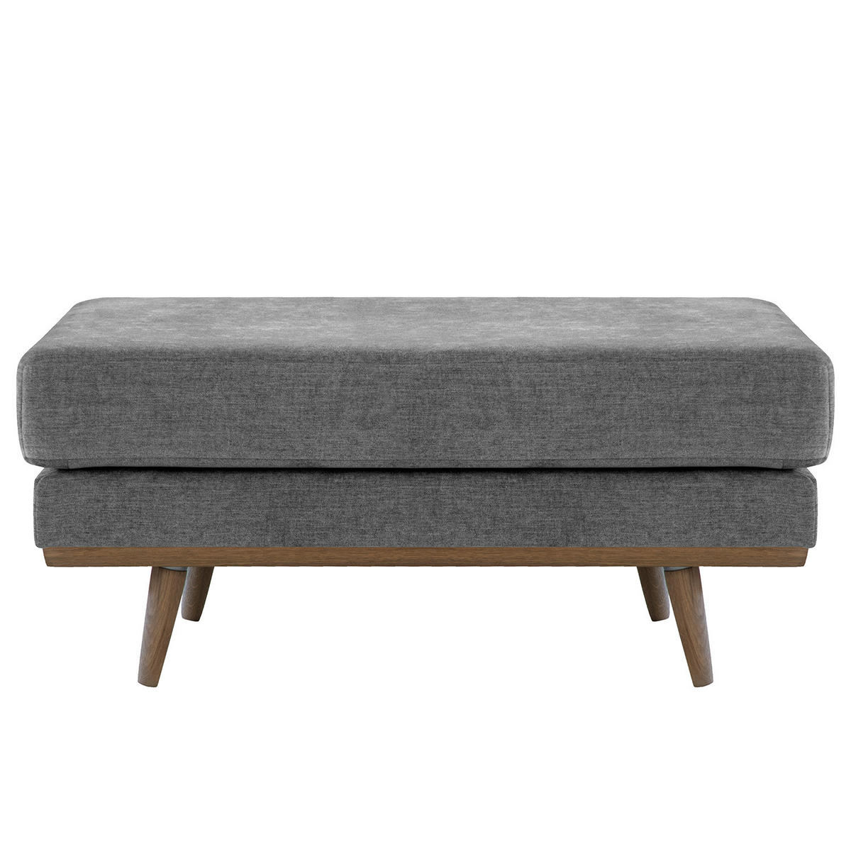 POLSTERHOCKER - Eichefarben/Dunkelgrau, Textil (85/43/60cm) - home24