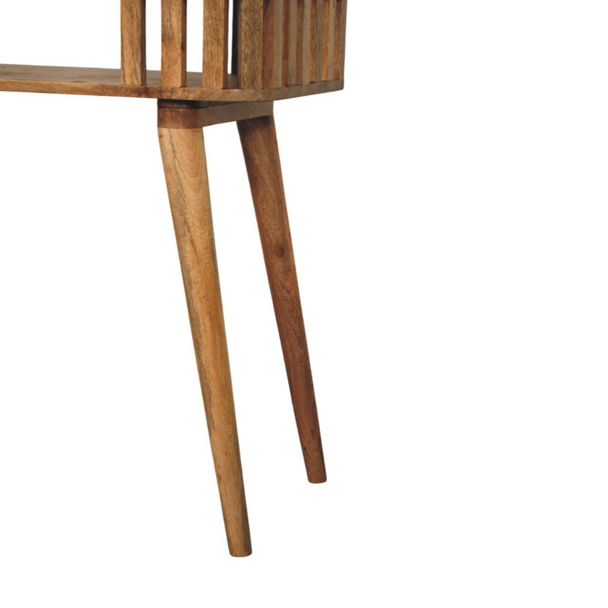 KONSOLENTISCH mit Eichenoptik-Finish, 1 offene Ablage, hellbraun. - Hellbraun/Braun, Holz (35/85/80cm) - Artisan Furniture