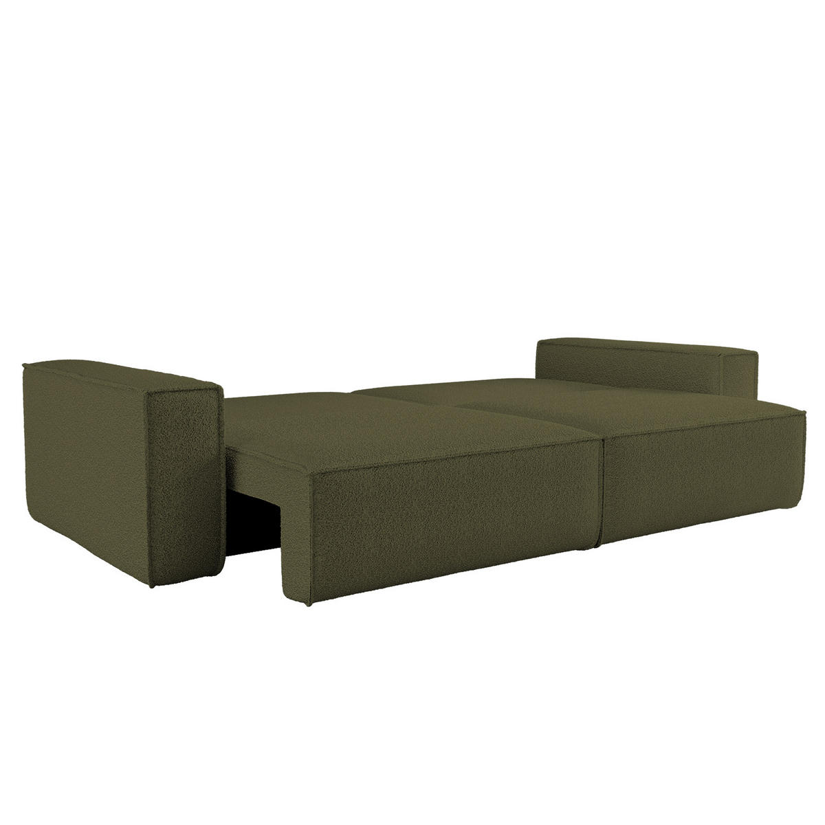 SCHLAFSOFA BEST mit Bettkasten Stoff Quelle Olive - Olivgrün, Holz/Textil (246/83/98cm) - Kaiser Möbel