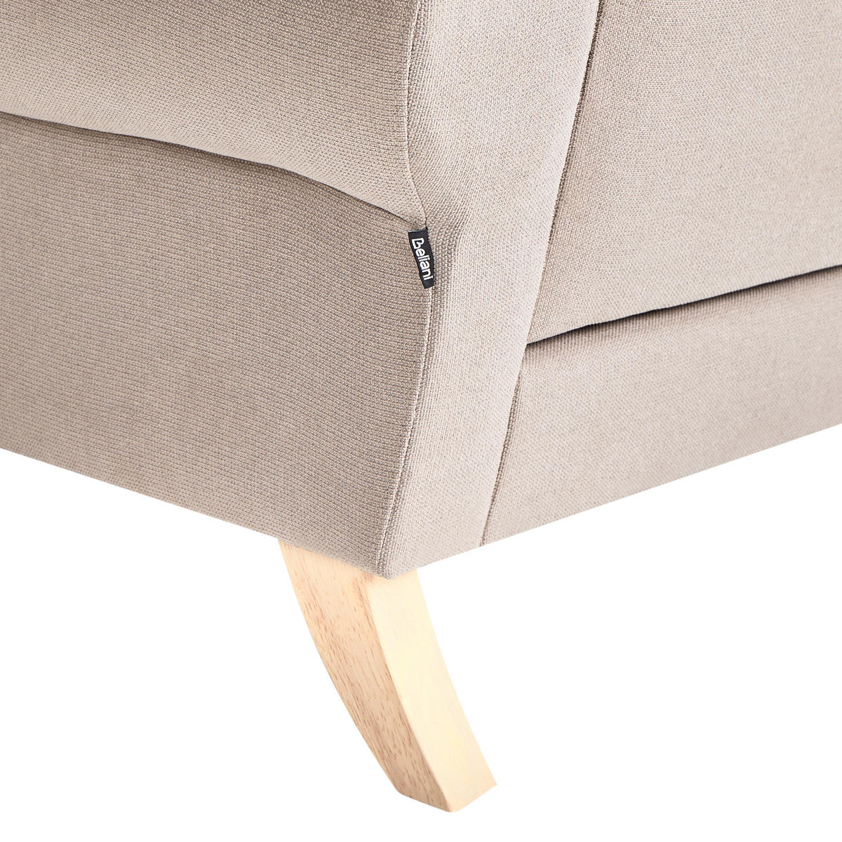 SESSEL Taupe Kiberg - Taupe/Braun, Textil (103/83/98cm) - Beliani