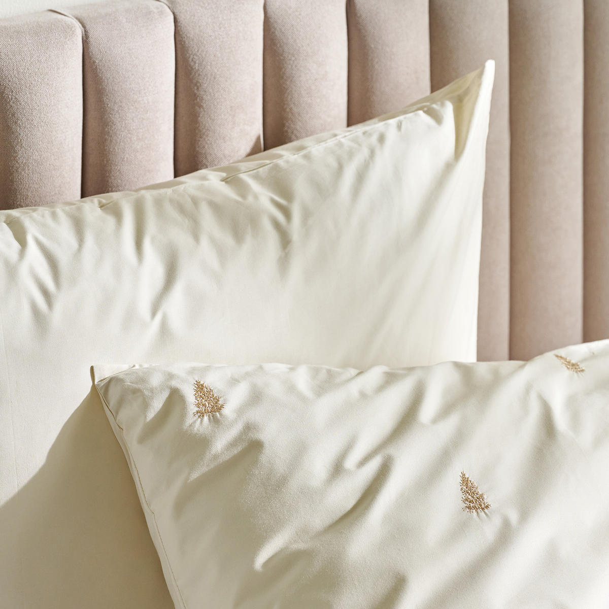 BETTWÄSCHE Baumwoll GENNA, 160x200 cm, Beige, Winter Weihnachten Bettbezug, Weihnachtsdeko, Christmas, Weihnachtsmotiv - Beige, Textil (160/200cm) - home&you