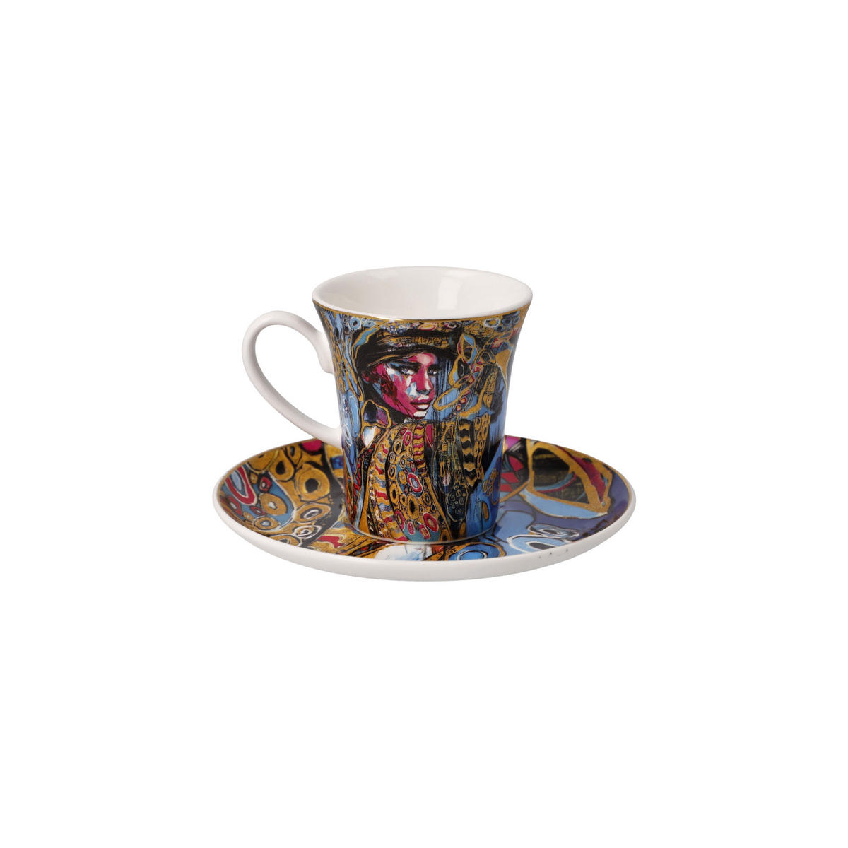 ESPRESSOTASSE Lana Frey Aphrodite, Fine Bone China, Bunt, 100 ml - Multicolor, Keramik (0.1L) - Goebel
