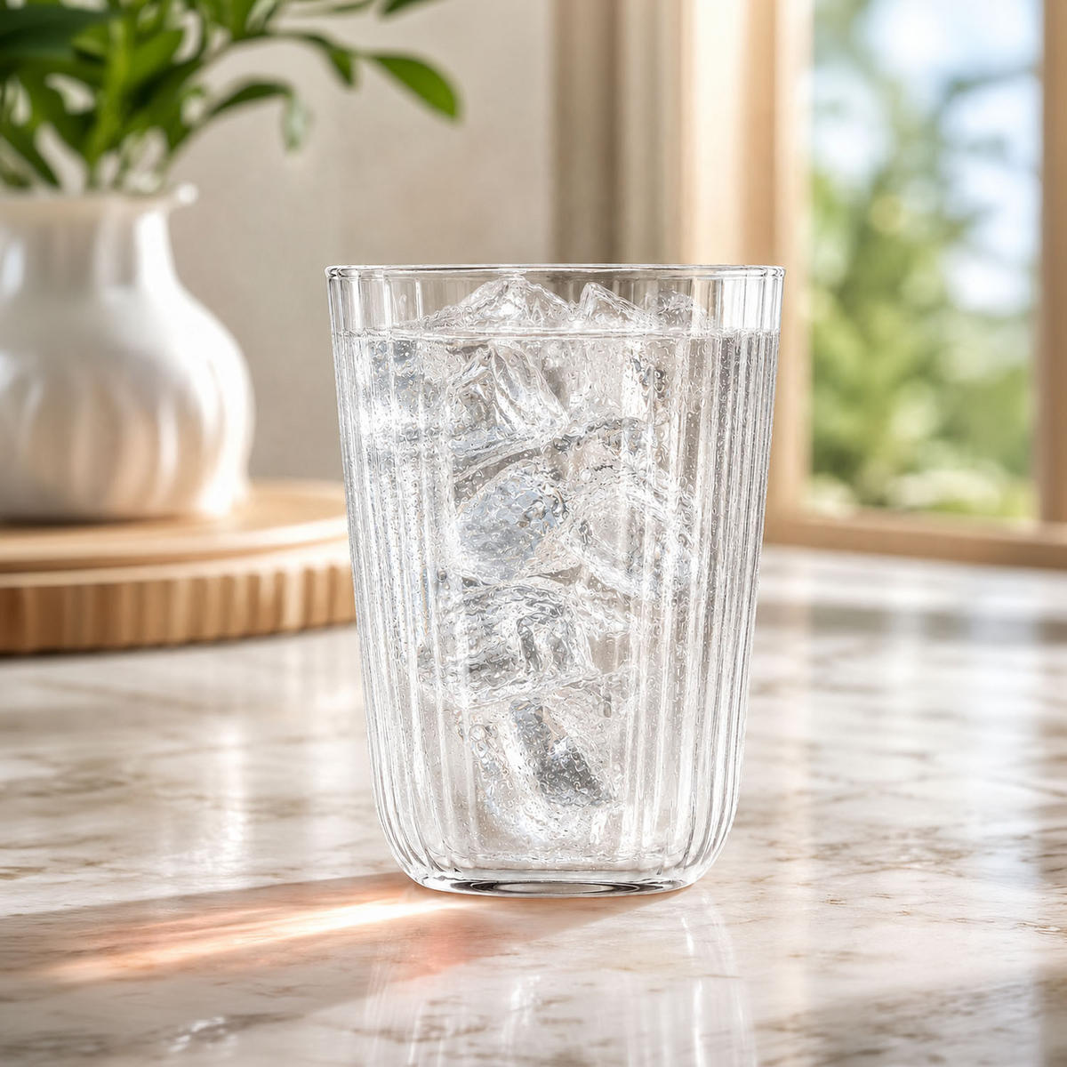 LONGDRINKGLÄSER XNO HIGHBALL OPTIC, 6ER-SET, 380 ML - Transparent, Glas (0.38L) - Krosno Glass