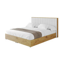 POLSTERBETT mit Bettkasten und Lattenrost, Bett mit Matratze H3/H4 - ENZO4 160x200 Weiß - Weiß, Holzwerkstoff/Textil (160/200cm) - ALTDECOR