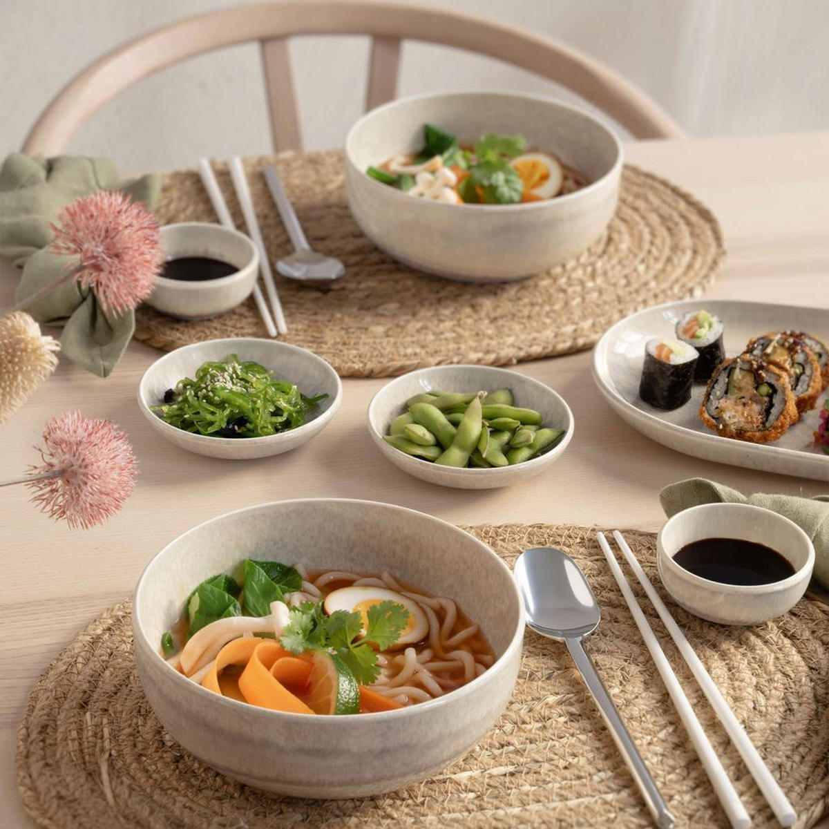 DIPSCHALEN Perlemor Sand beige ø 8 cm 4er Set - Beige, Keramik (8cm) - like.Villeroy & Boch
