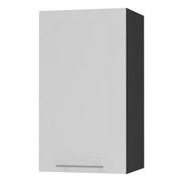 KÜCHENHÄNGESCHRANK Kvantum W2/40 Weiß Matt / Schwarz Matt 40 / 32,5 / 72cm - Schwarz/Weiß, Holz/Holzwerkstoff (40/72/32.5cm) - Feldmann-Wohnen