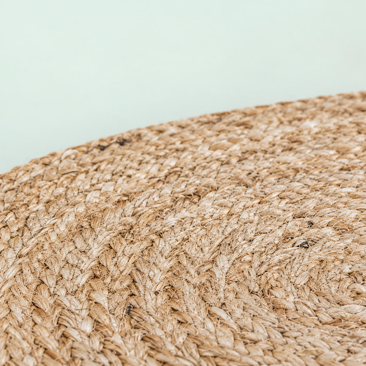 TEPIH prirodna okrugli juta ručno tkan 60 cm - svijetlo bež, tekstil (60/60cm) - Relaxdays